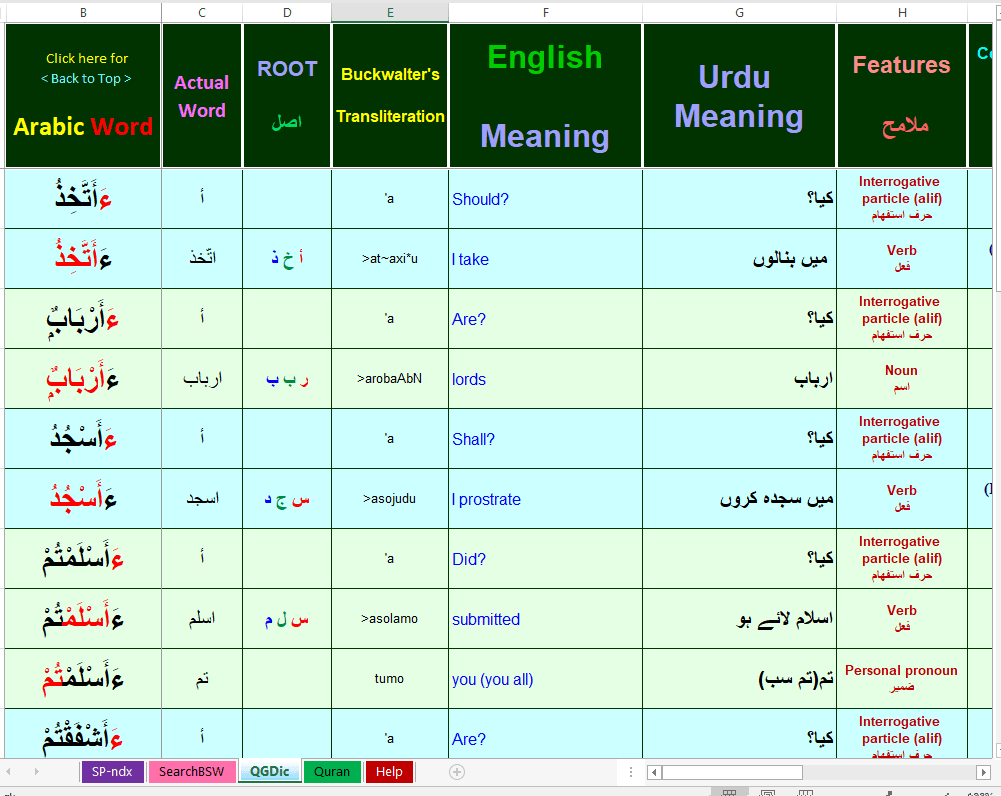 Preview 3 for Grammar Dictionary