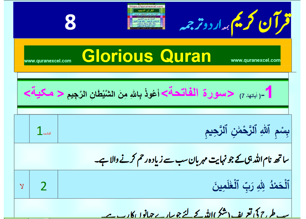 Image 5 for Quran Translation - Urdu Ruku Hizb...