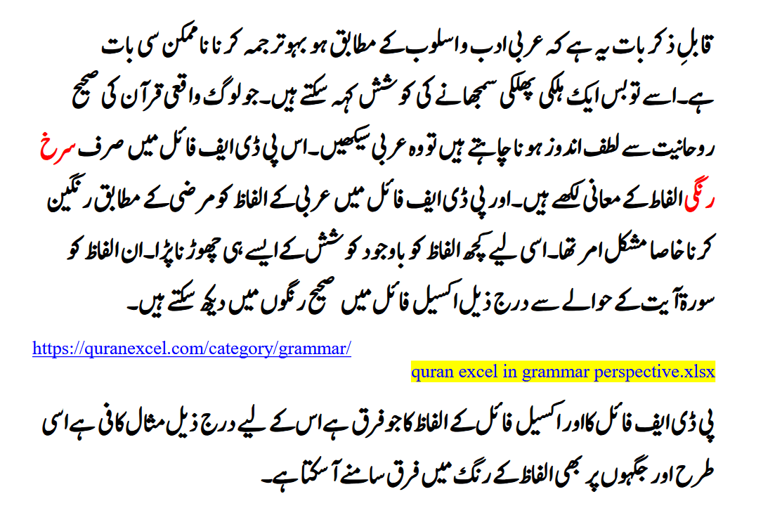 Preview 3 for Word by word (parts highlighted) - Quran