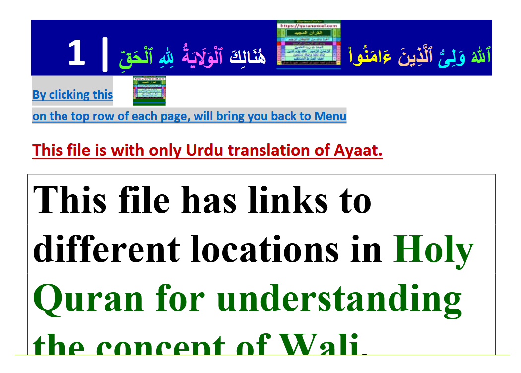 Preview 1 for Wali - Moula - Walayat (Urdu)